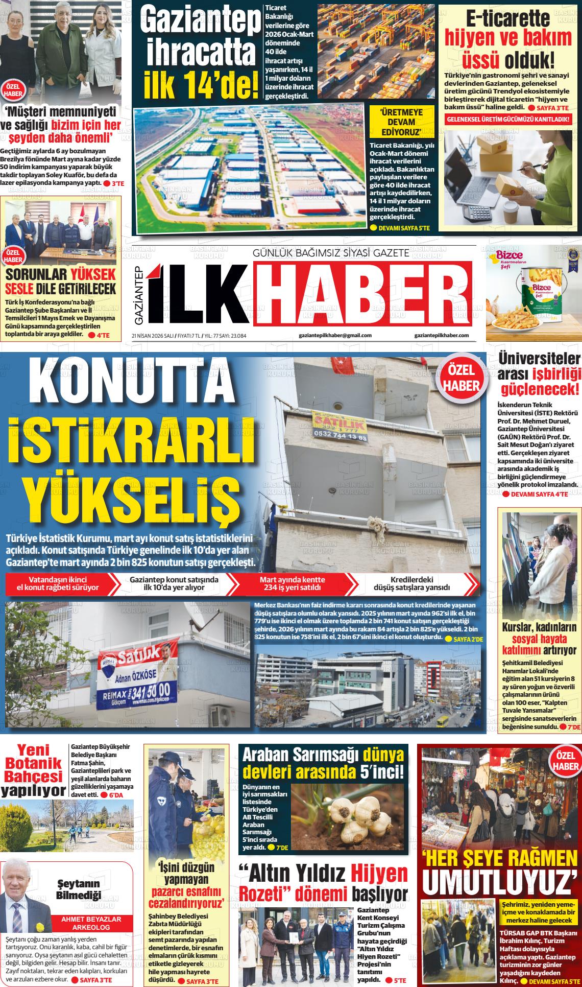 Sabah(gaziantep) 21.04.2026