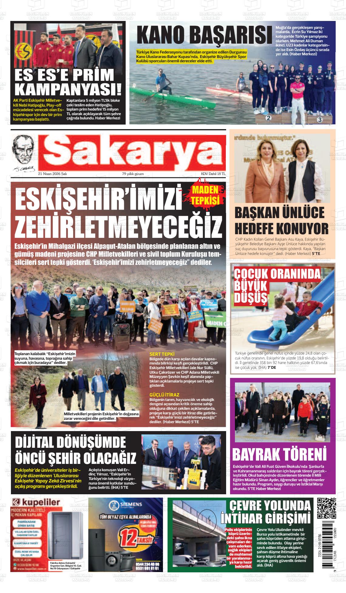 Eskisehir Sakarya 21.04.2026