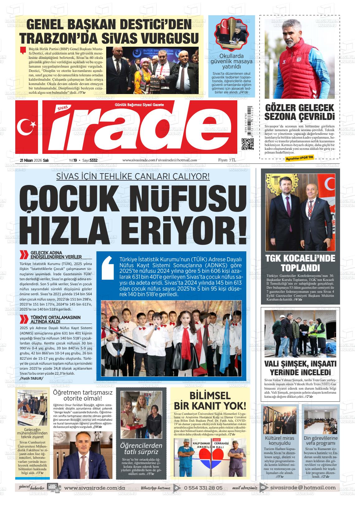 Sivas Irade 21.04.2026