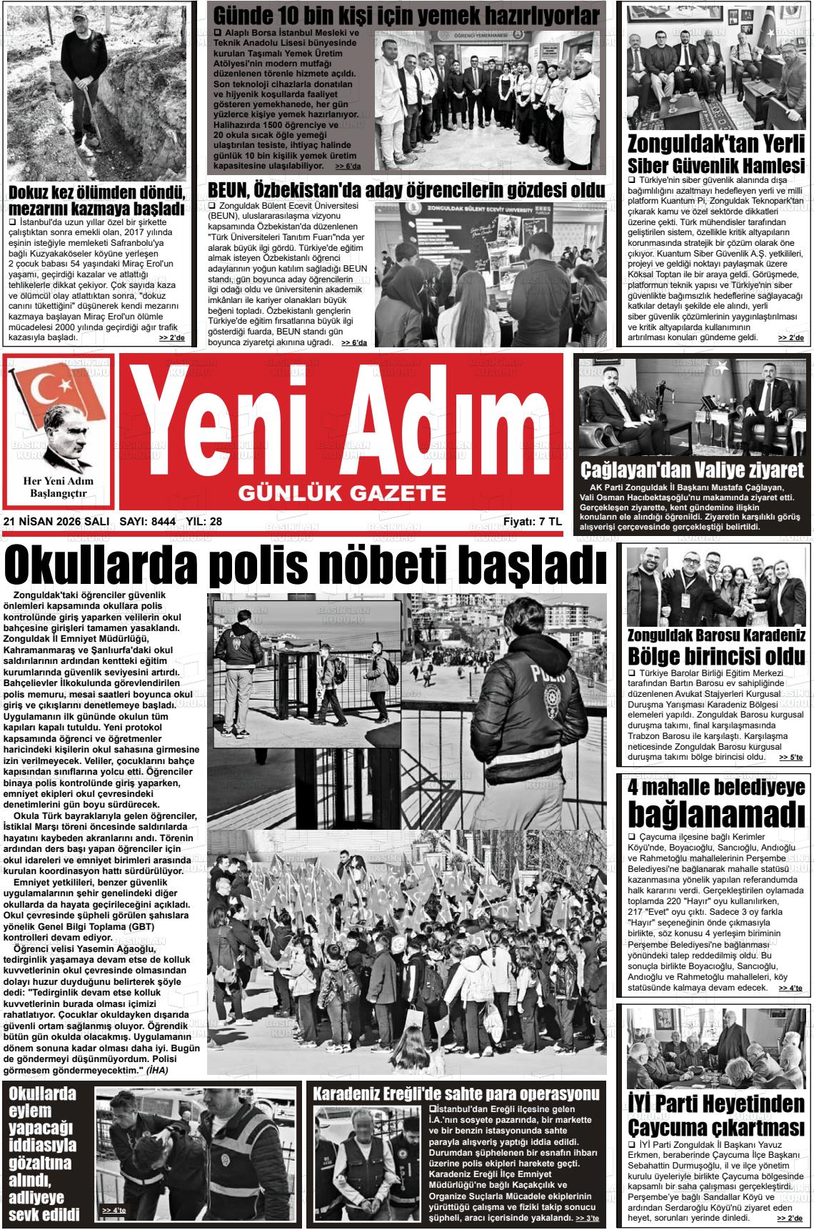 Zonguldak Yeniadim 21.04.2026