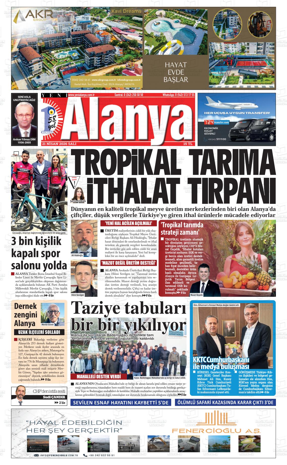 Antalya Yenialanya 21.04.2026