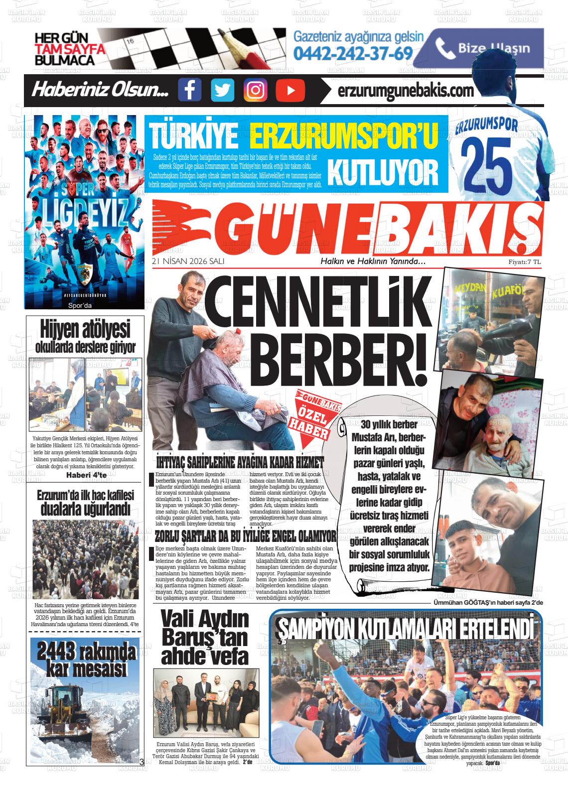 Erzurum Yenikusak 21.04.2026