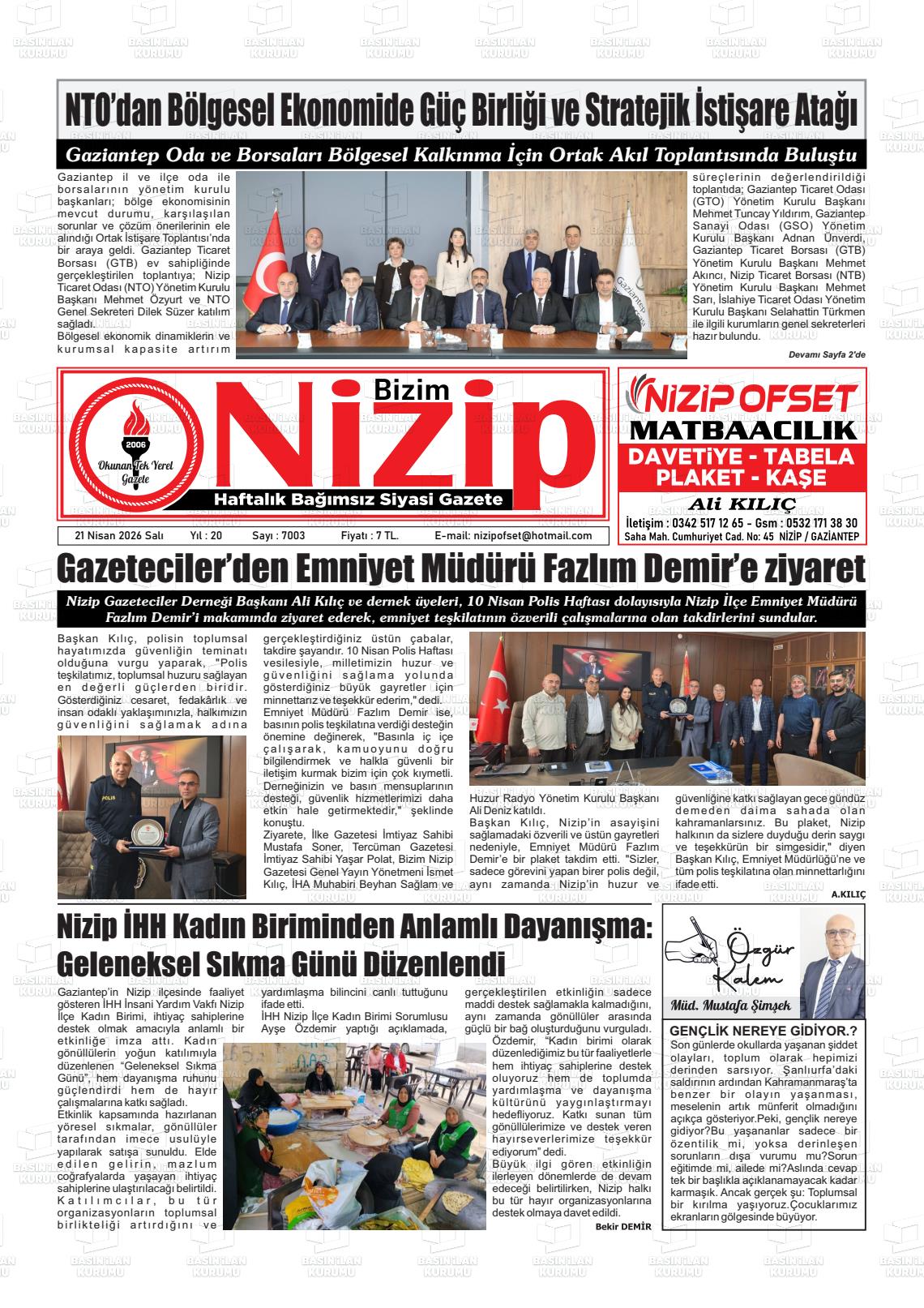 Gaziantep Yesilnizip 21.04.2026
