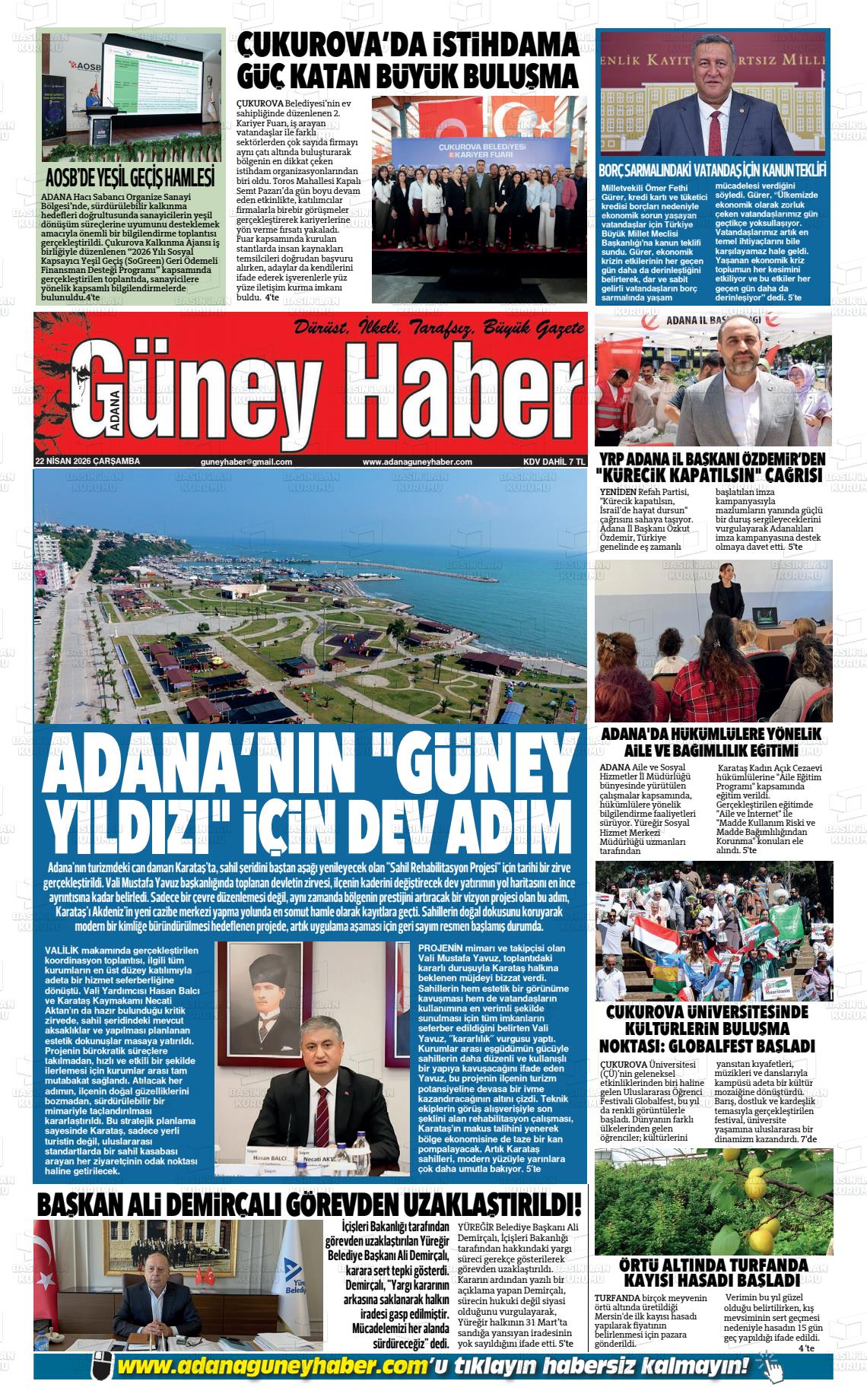 Adana Guneyhaber 22.04.2026