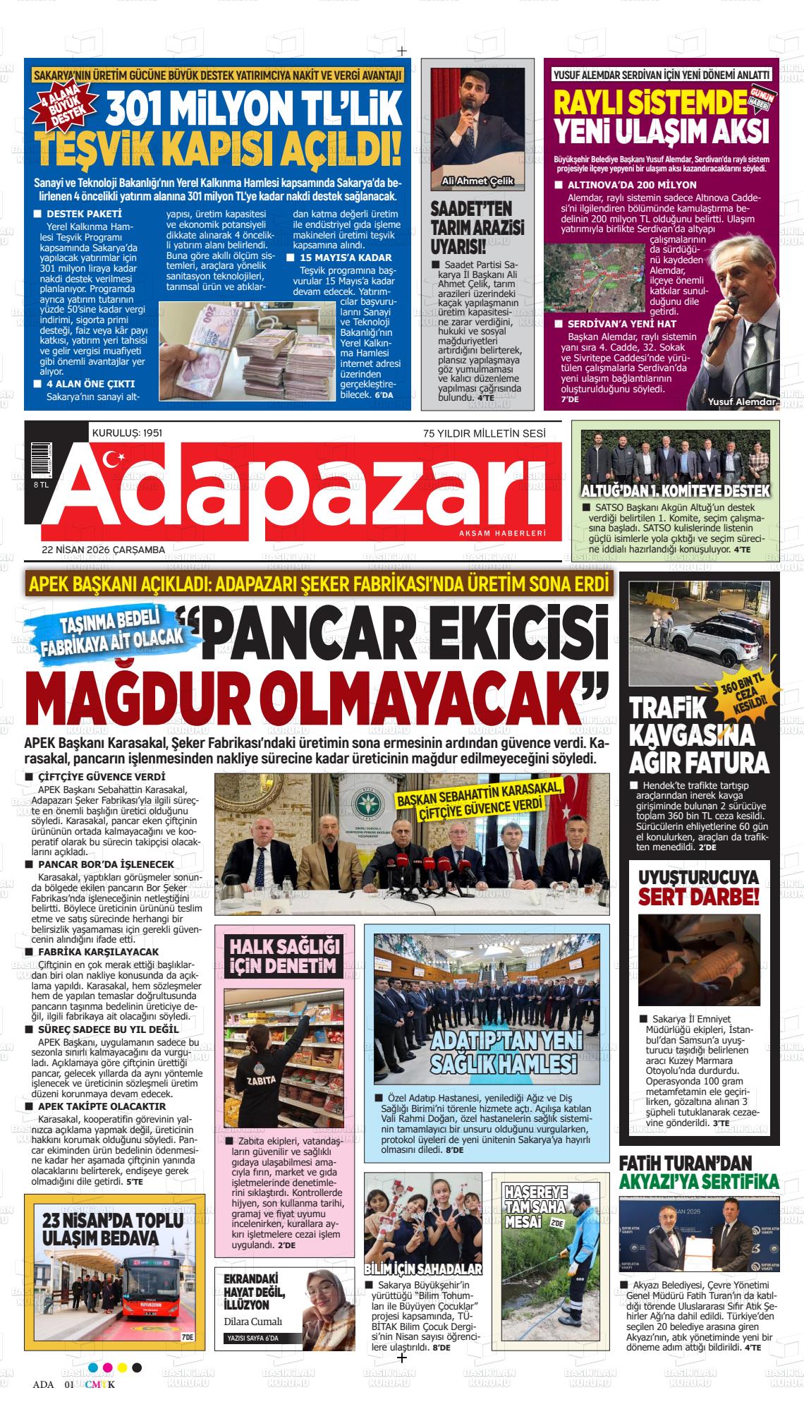 Sakarya Adapazariaksamhaberleri 22.04.2026