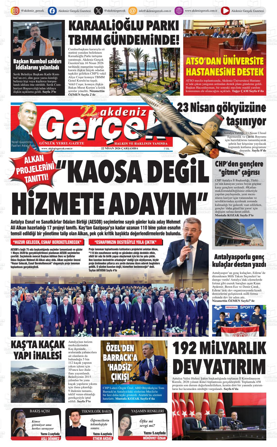 Antalya Akdenizgercek 22.04.2026