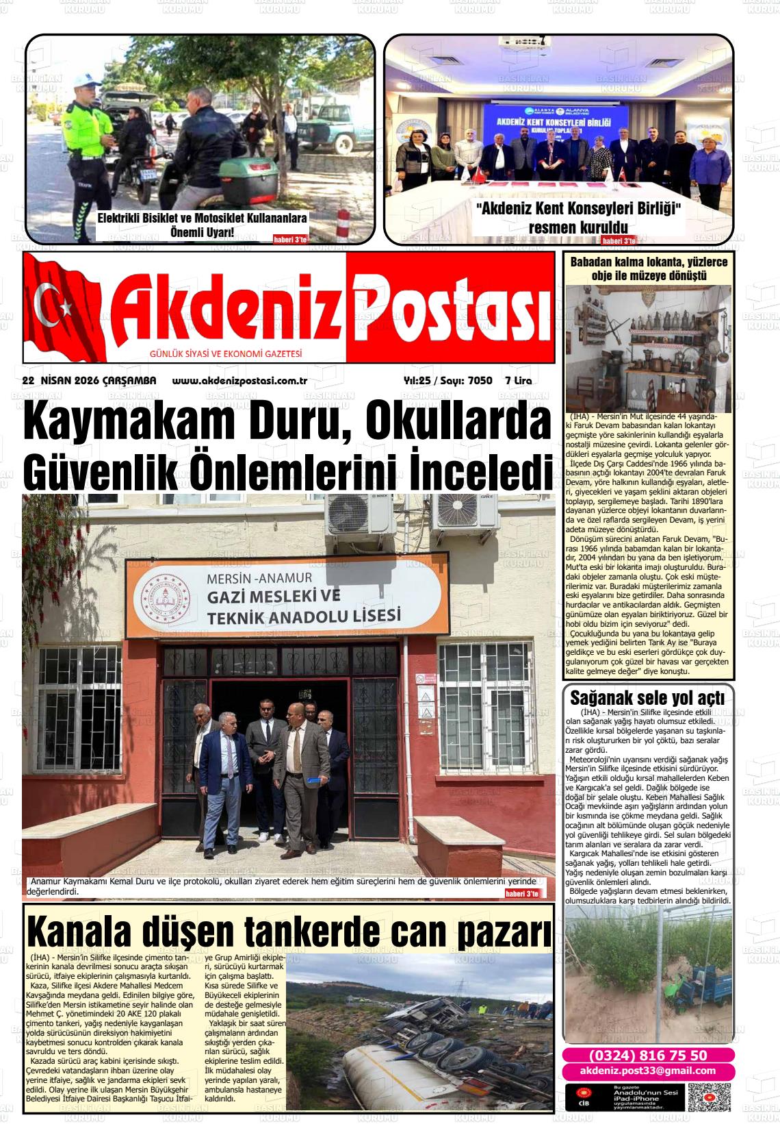 Mersin Akdenizpostasi 22.04.2026