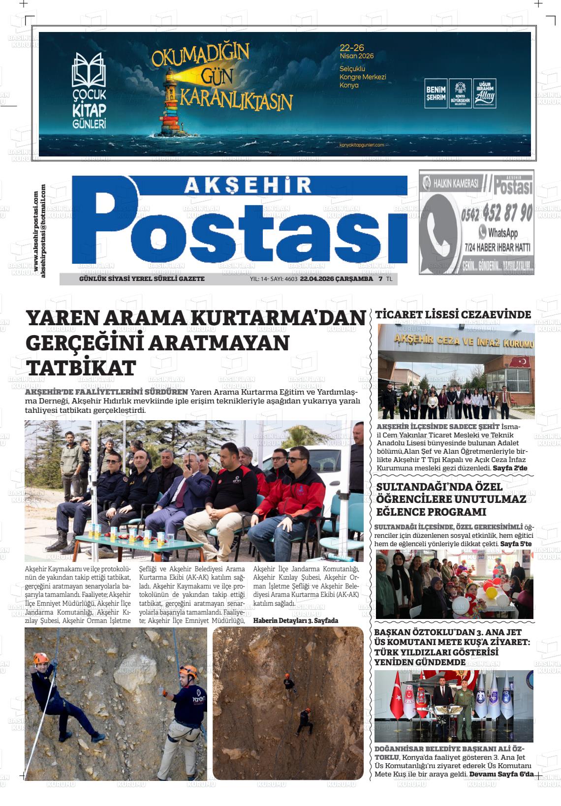 Konya Aksehirpostasi 22.04.2026