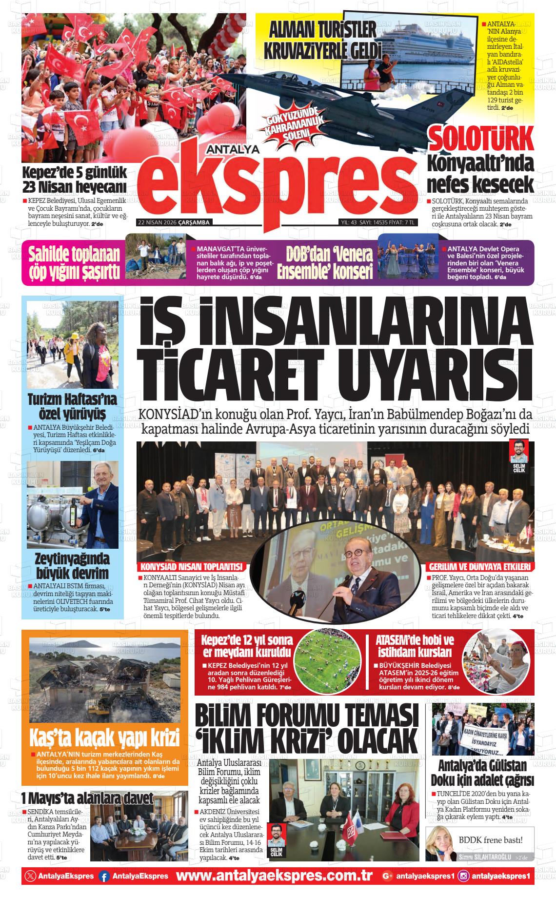 Antalya Ekspres 22.04.2026