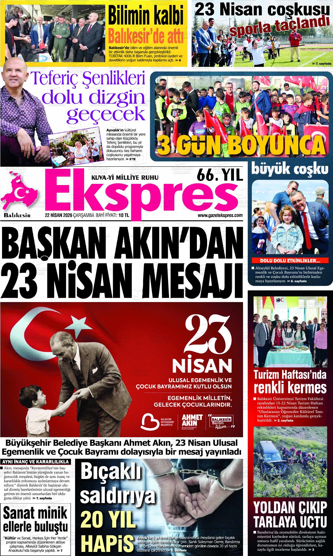 Balikesir Ekspres 22.04.2026