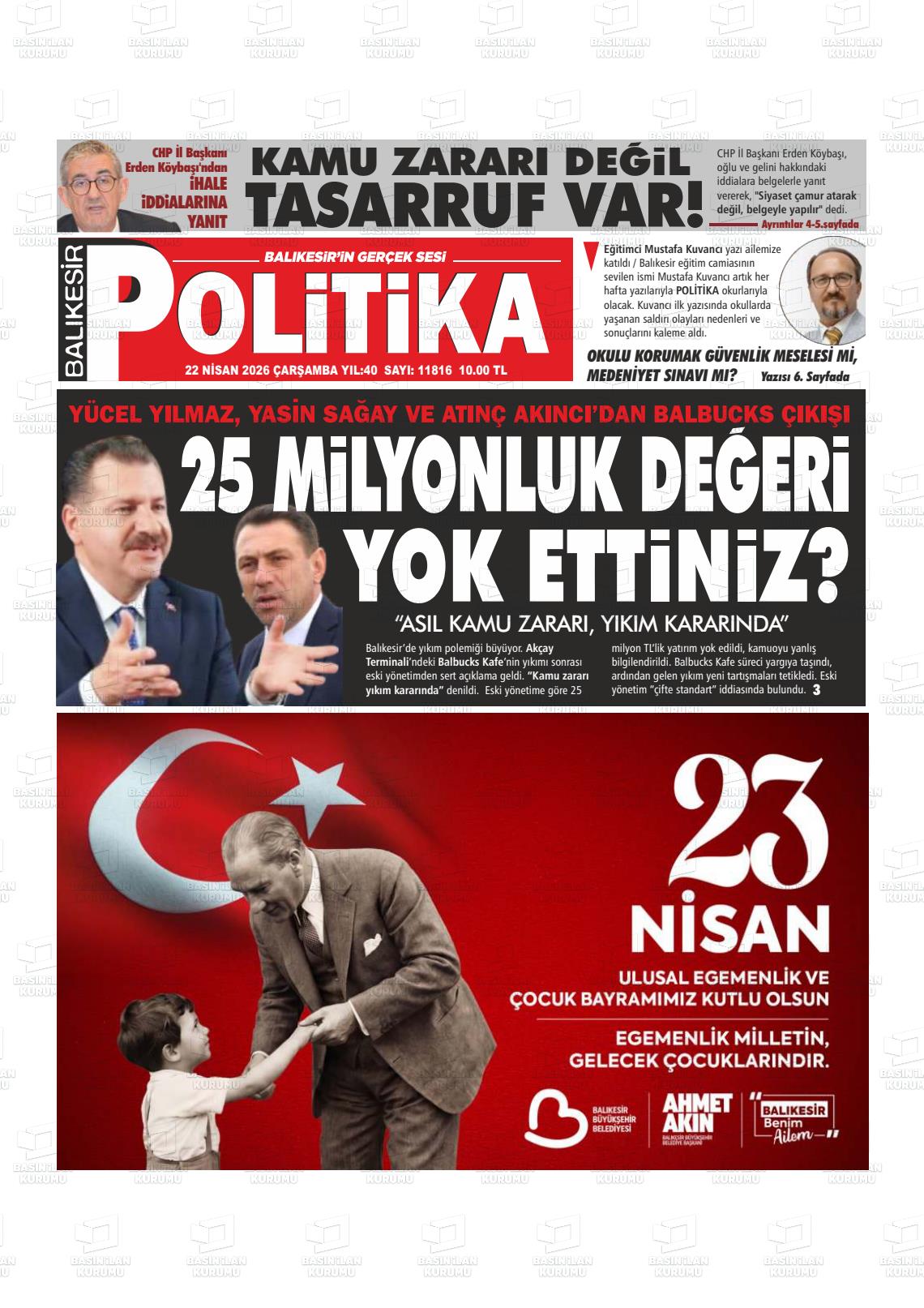 Balikesir Politika 22.04.2026