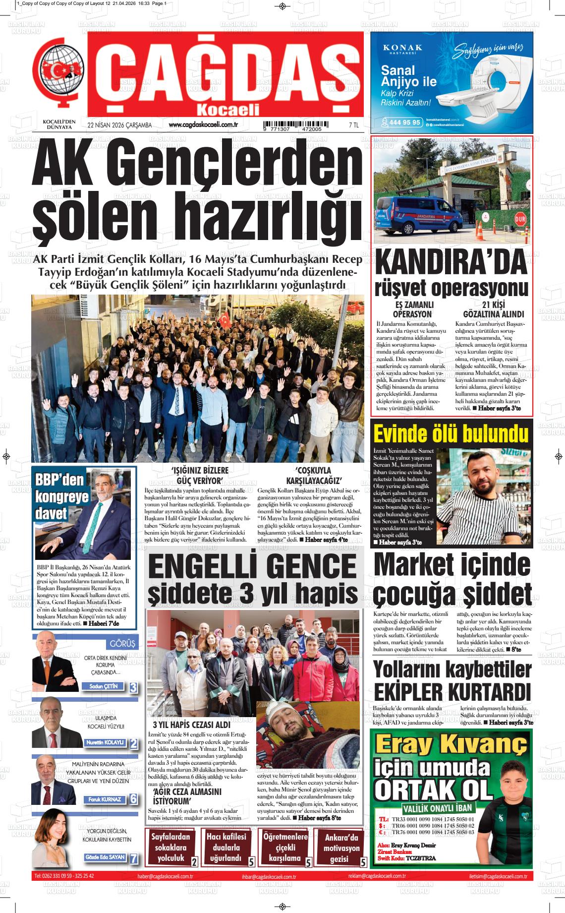 Kocaeli Cagdas 22.04.2026