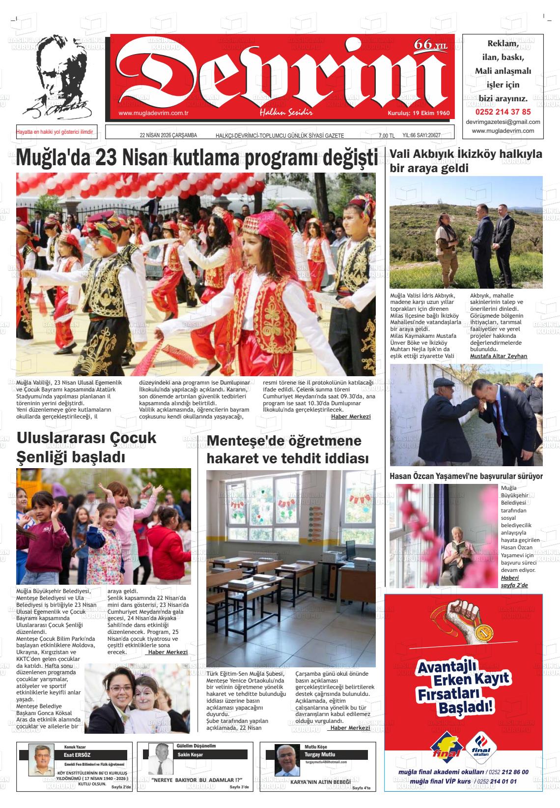 Tekirdag Devrim 22.04.2026