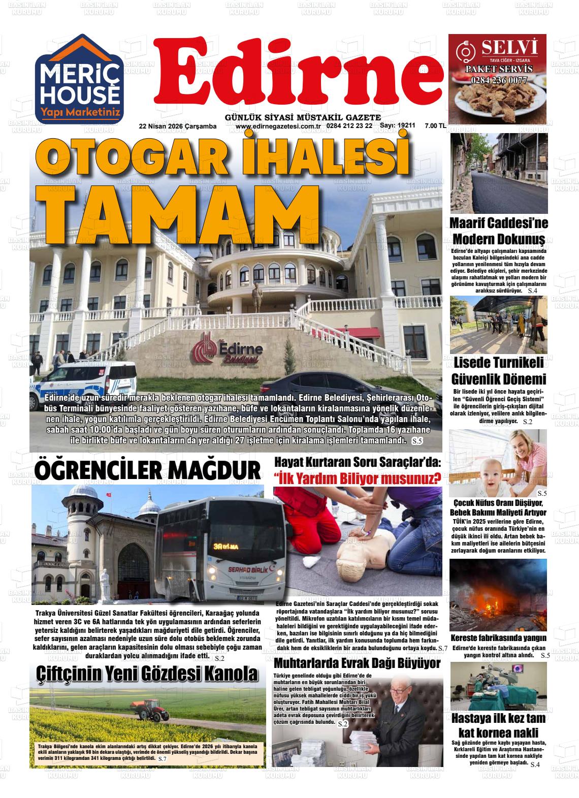 Edirne 22.04.2026