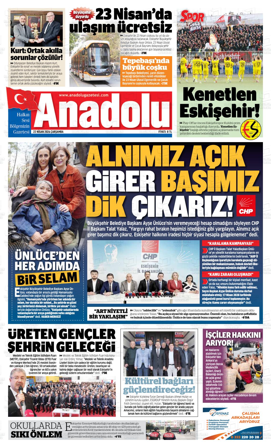 Eskisehir Anadolu 22.04.2026