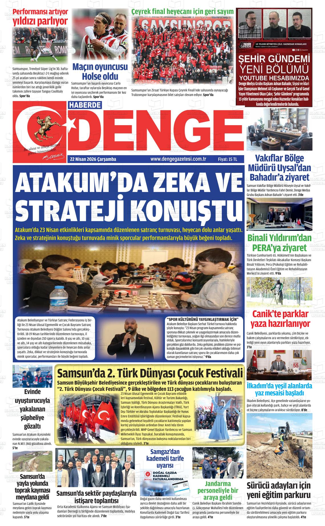 Samsun Haberdedenge 22.04.2026