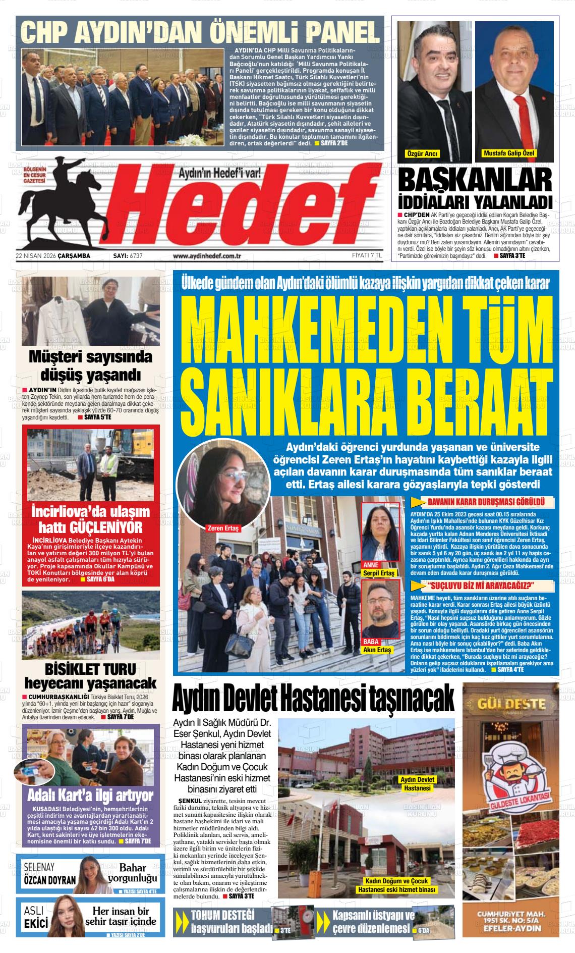 Canakkale Hedef 22.04.2026