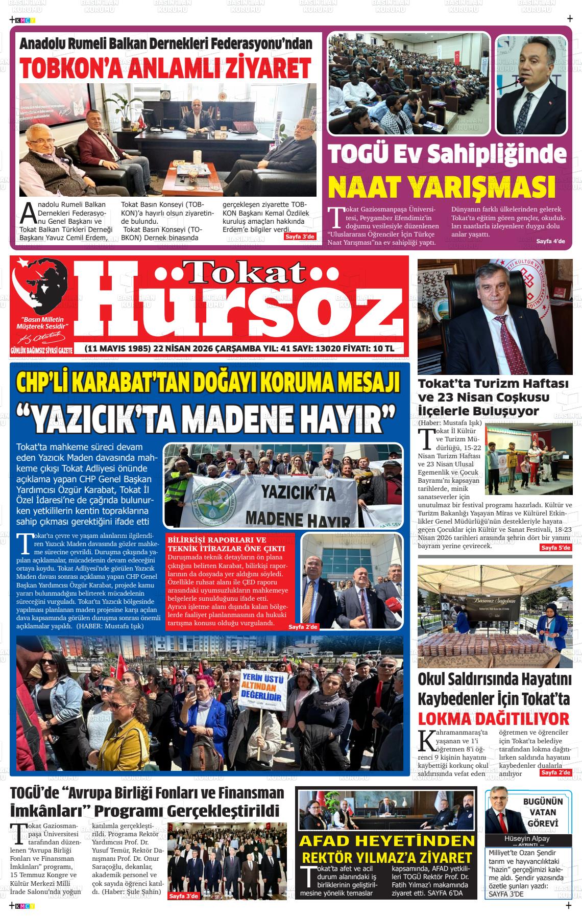 Tokat Hursoz 22.04.2026
