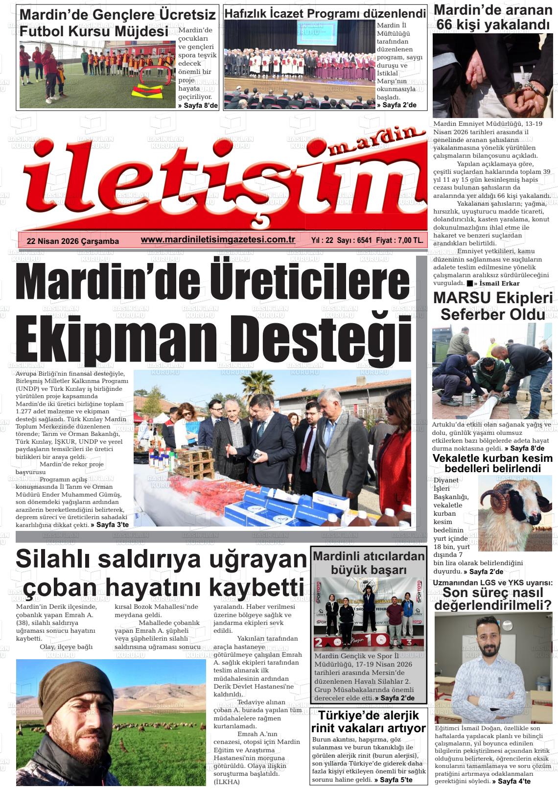 Mardin Iletisim 22.04.2026