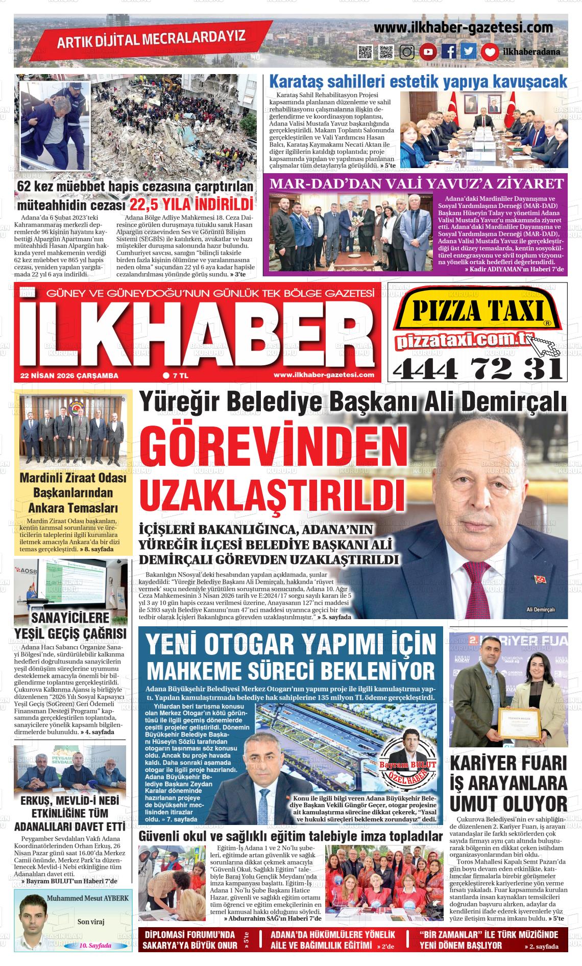 Adana Ilkhaber 22.04.2026