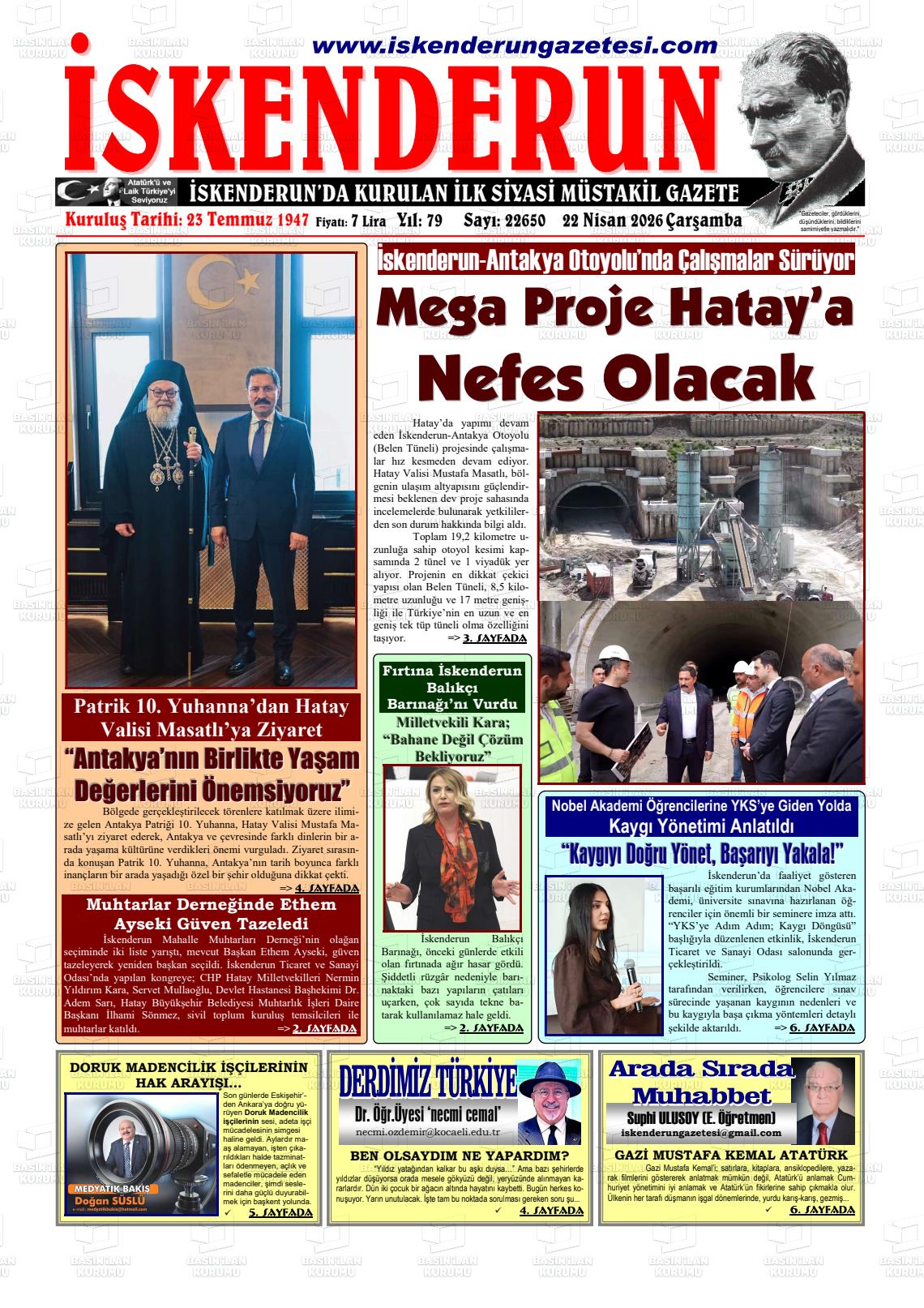 Hatay Iskenderun 22.04.2026
