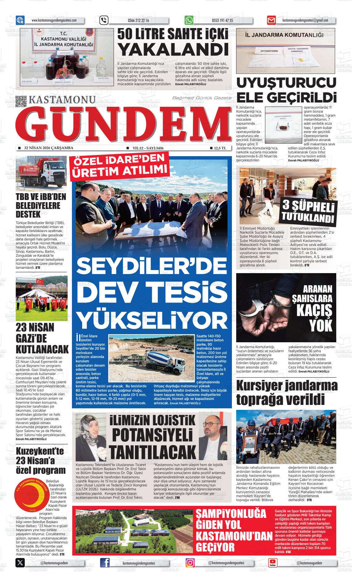 Kastamonu Gundem 22.04.2026
