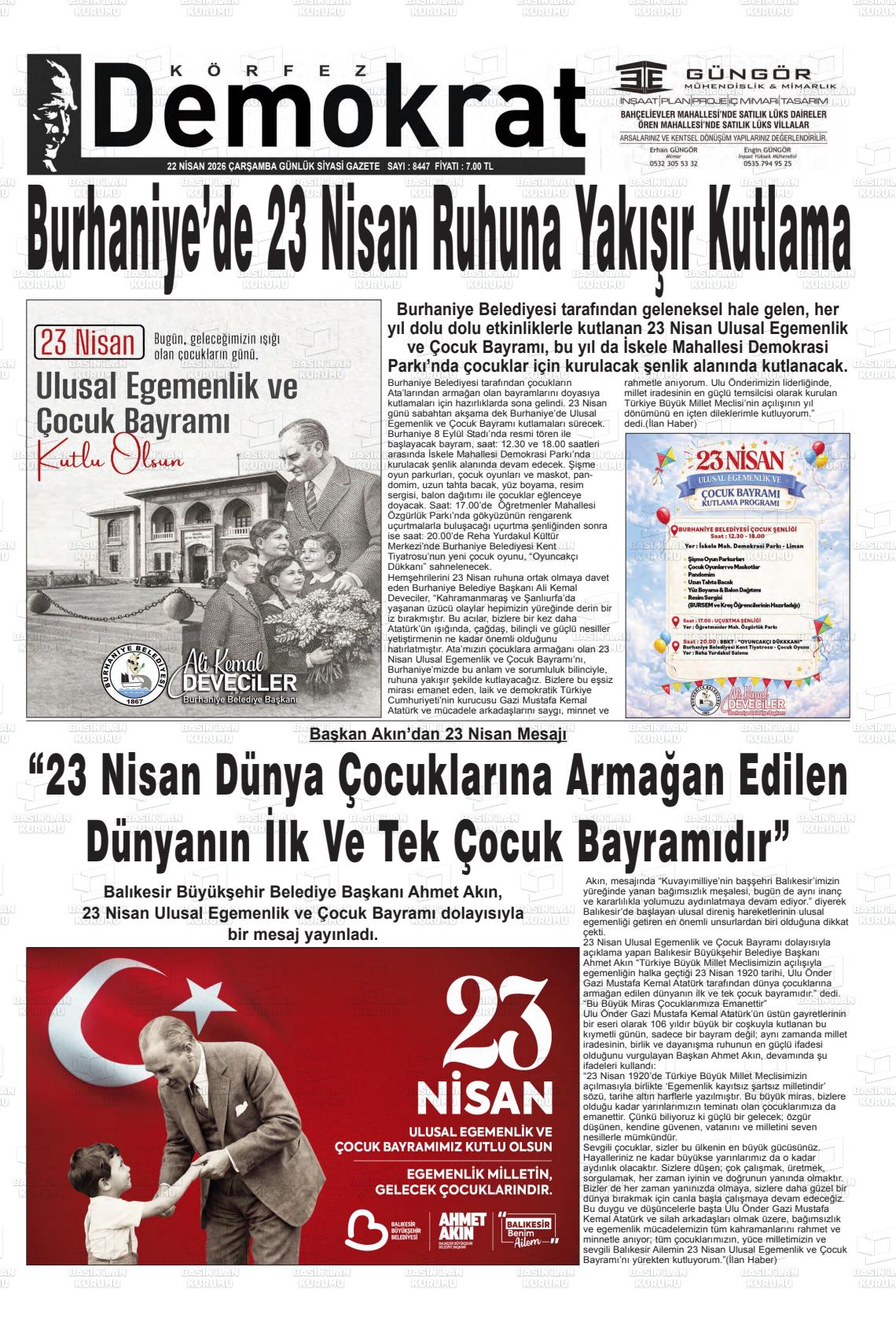 Balikesir Korfezdemokrat 22.04.2026