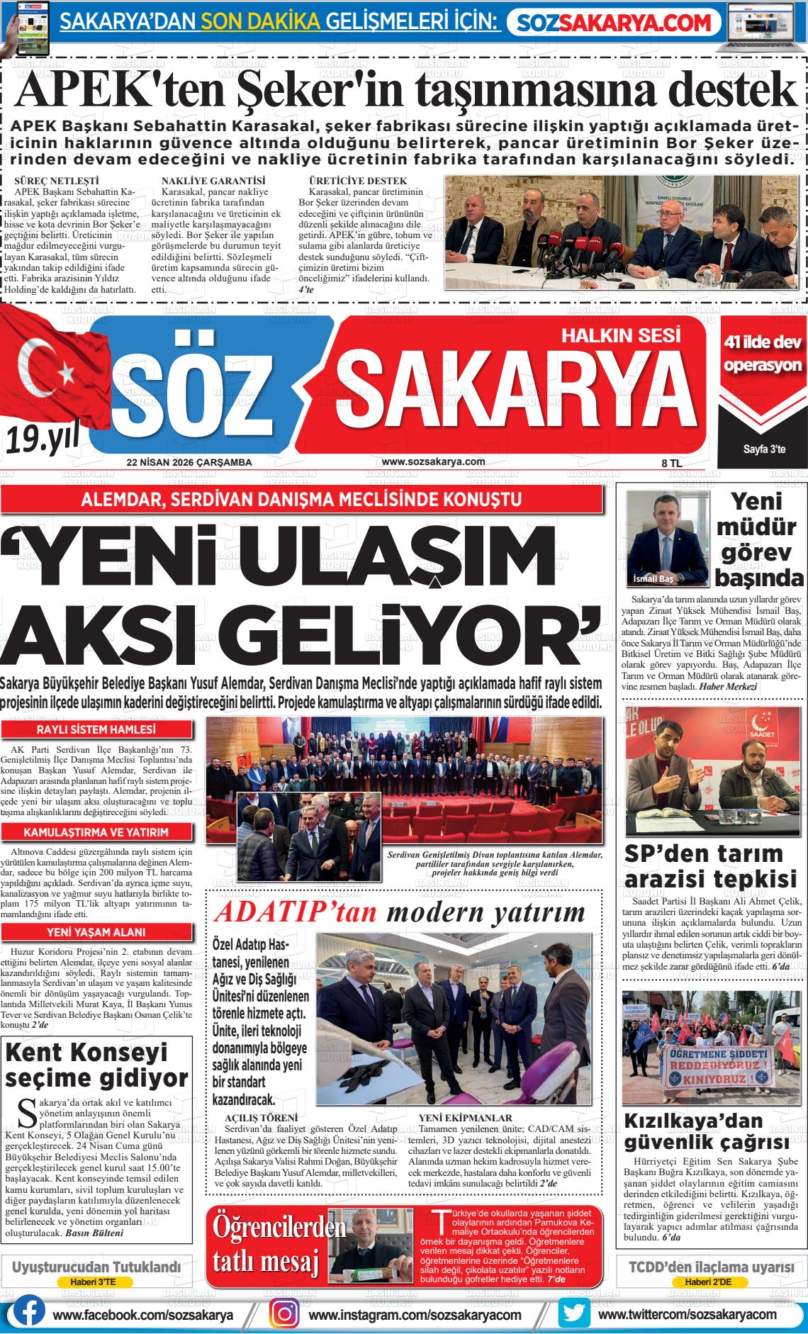 Sakarya Halk 22.04.2026