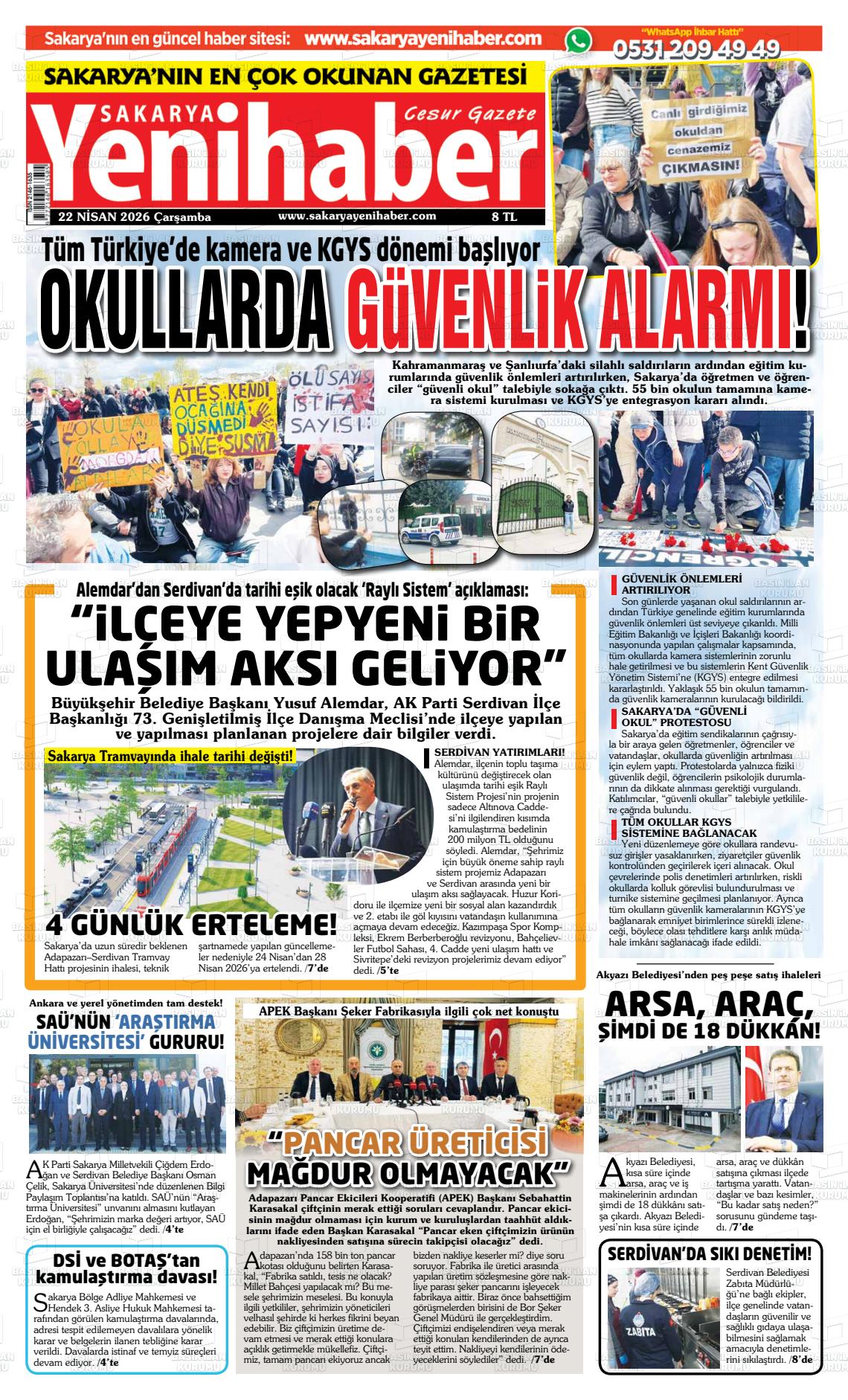 Sakarya Yenihaber 22.04.2026