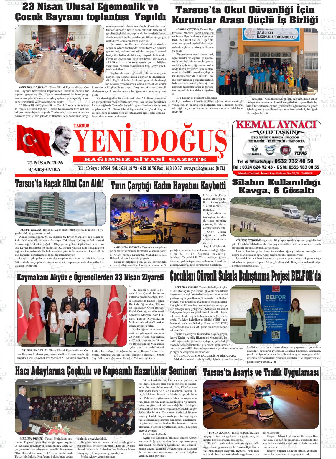 Mersin Tarsusyenidogus 22.04.2026