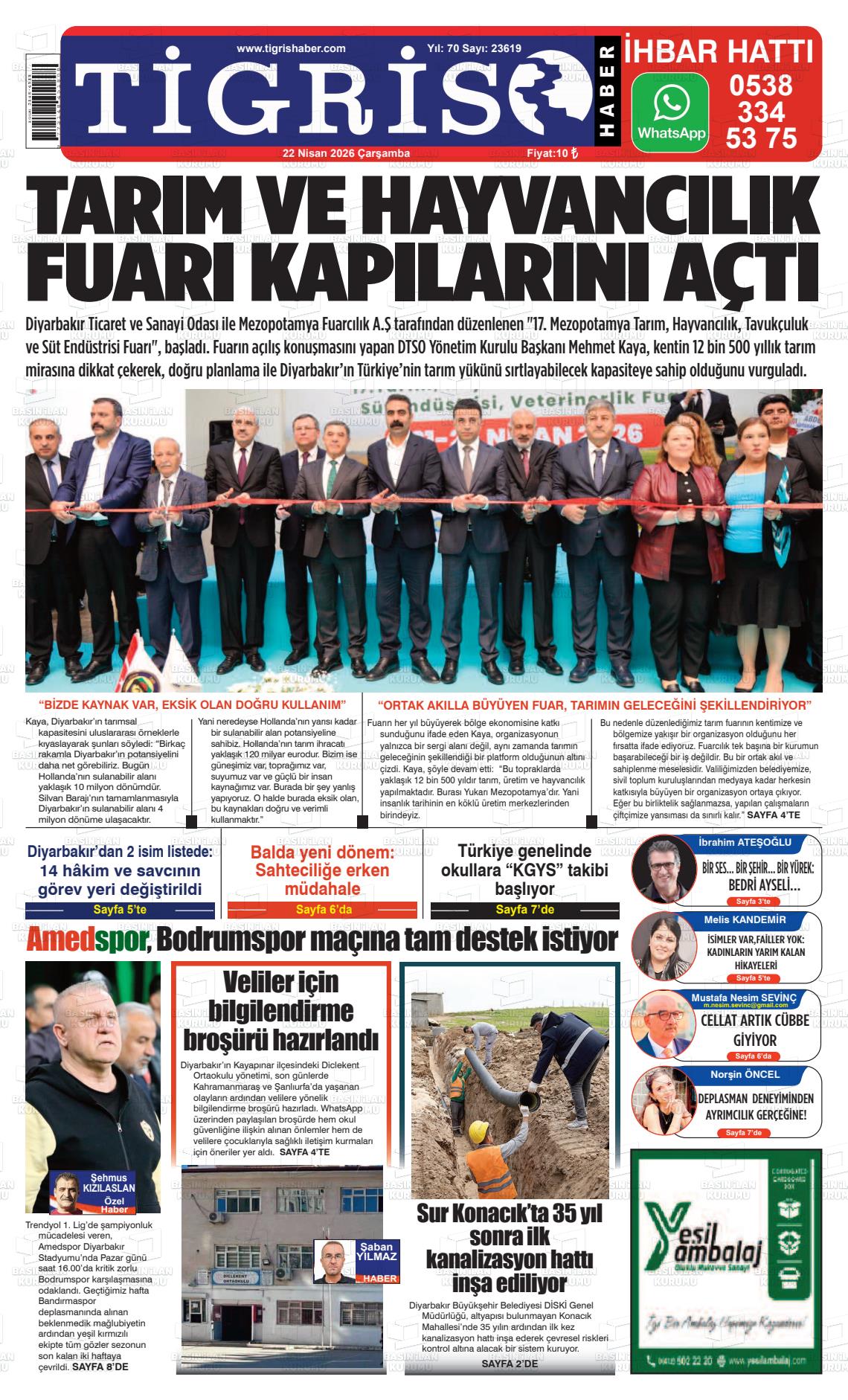 Diyarbakir Tirgis 22.04.2026