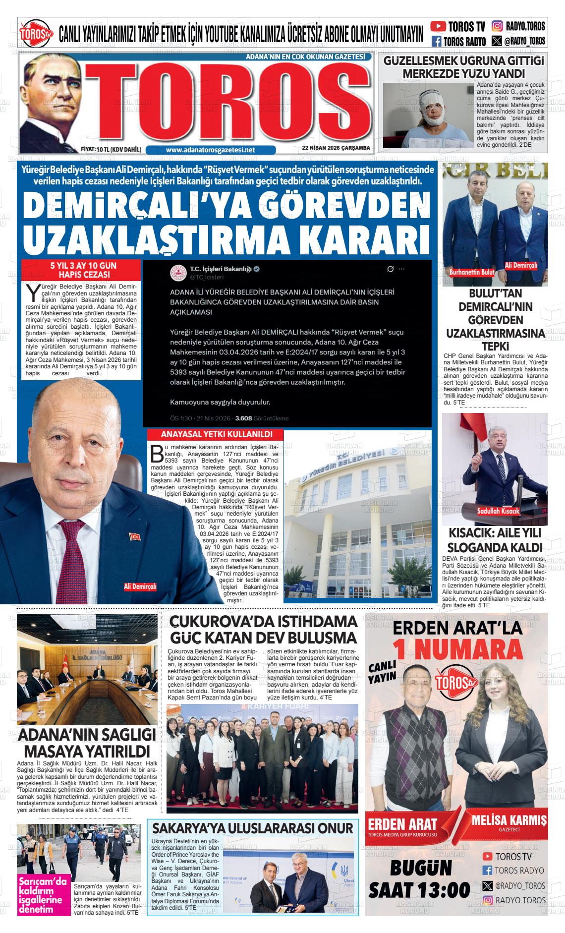 Antalya Toros 22.04.2026