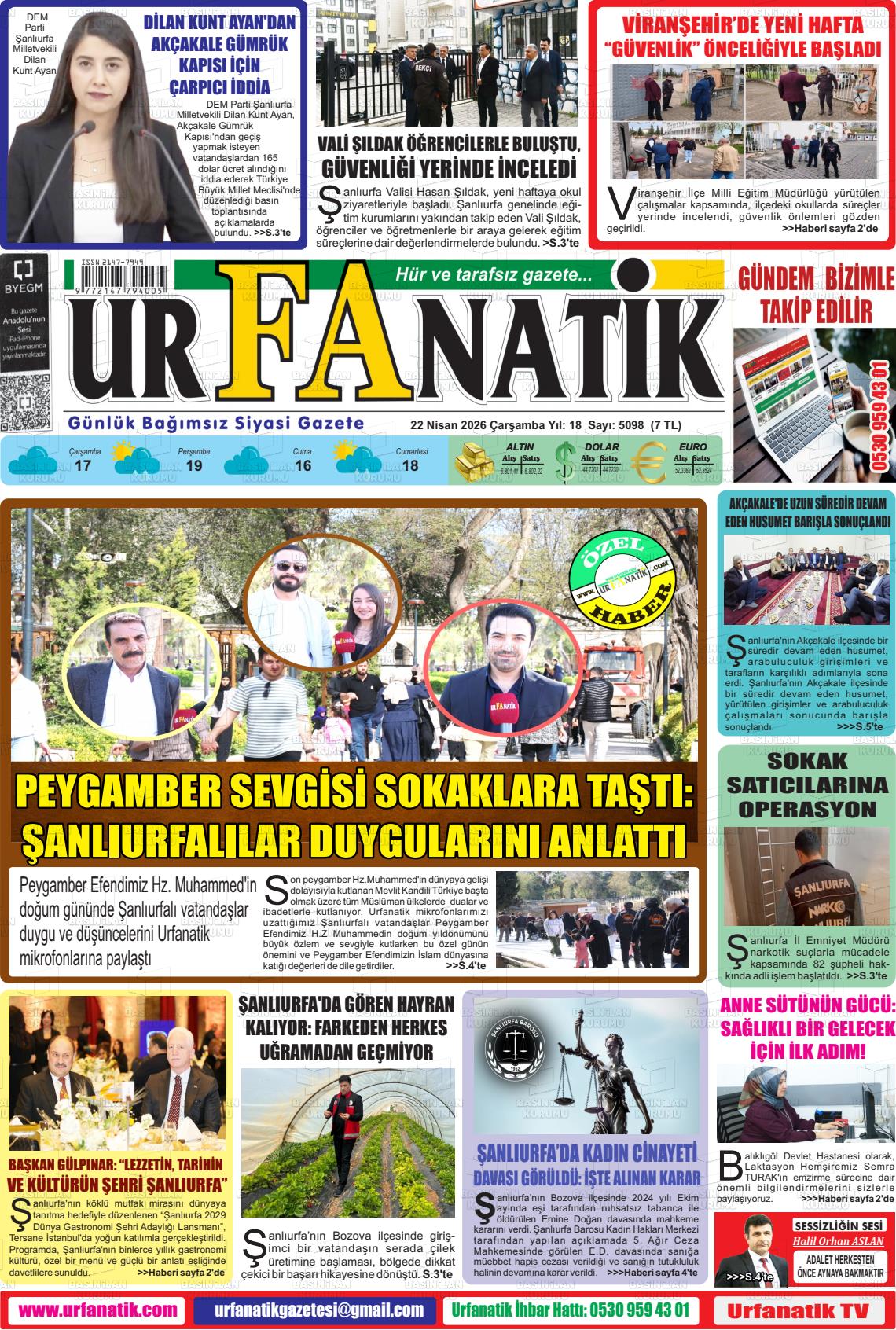 Sanliurfa Urfanatik 22.04.2026