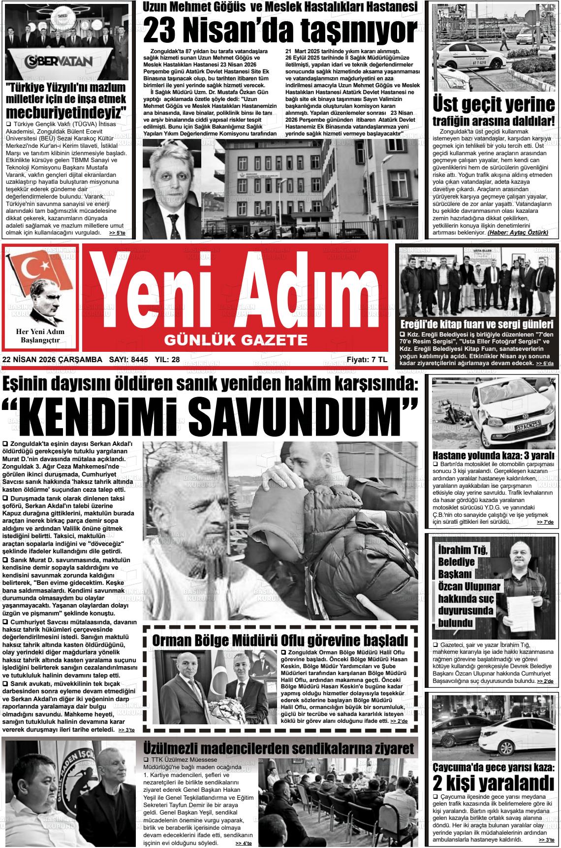 Zonguldak Yeniadim 22.04.2026