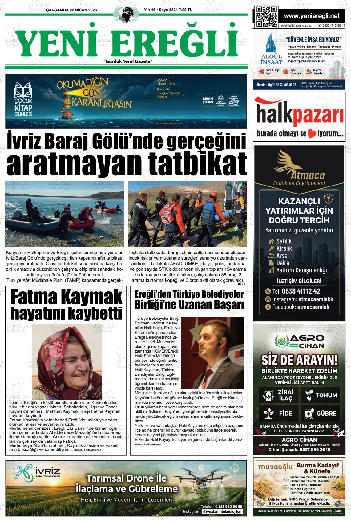 Konya Yenieregli 22.04.2026