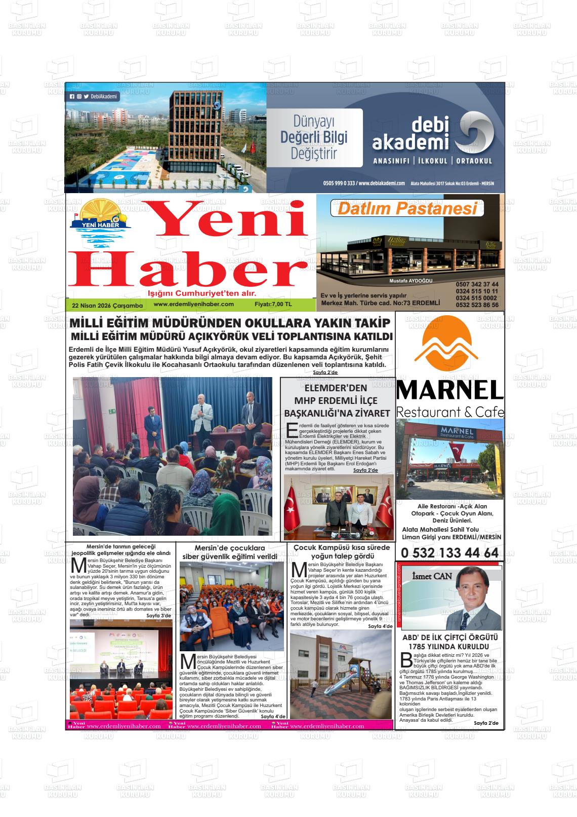 Konya Yenihaber 22.04.2026