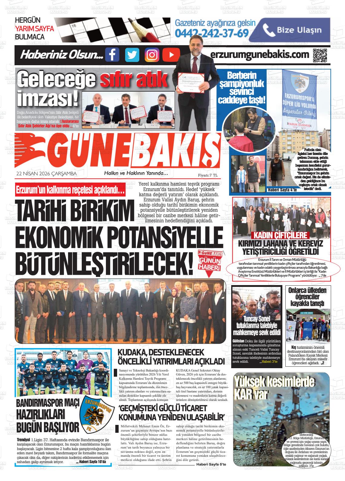 Erzurum Yenikusak 22.04.2026