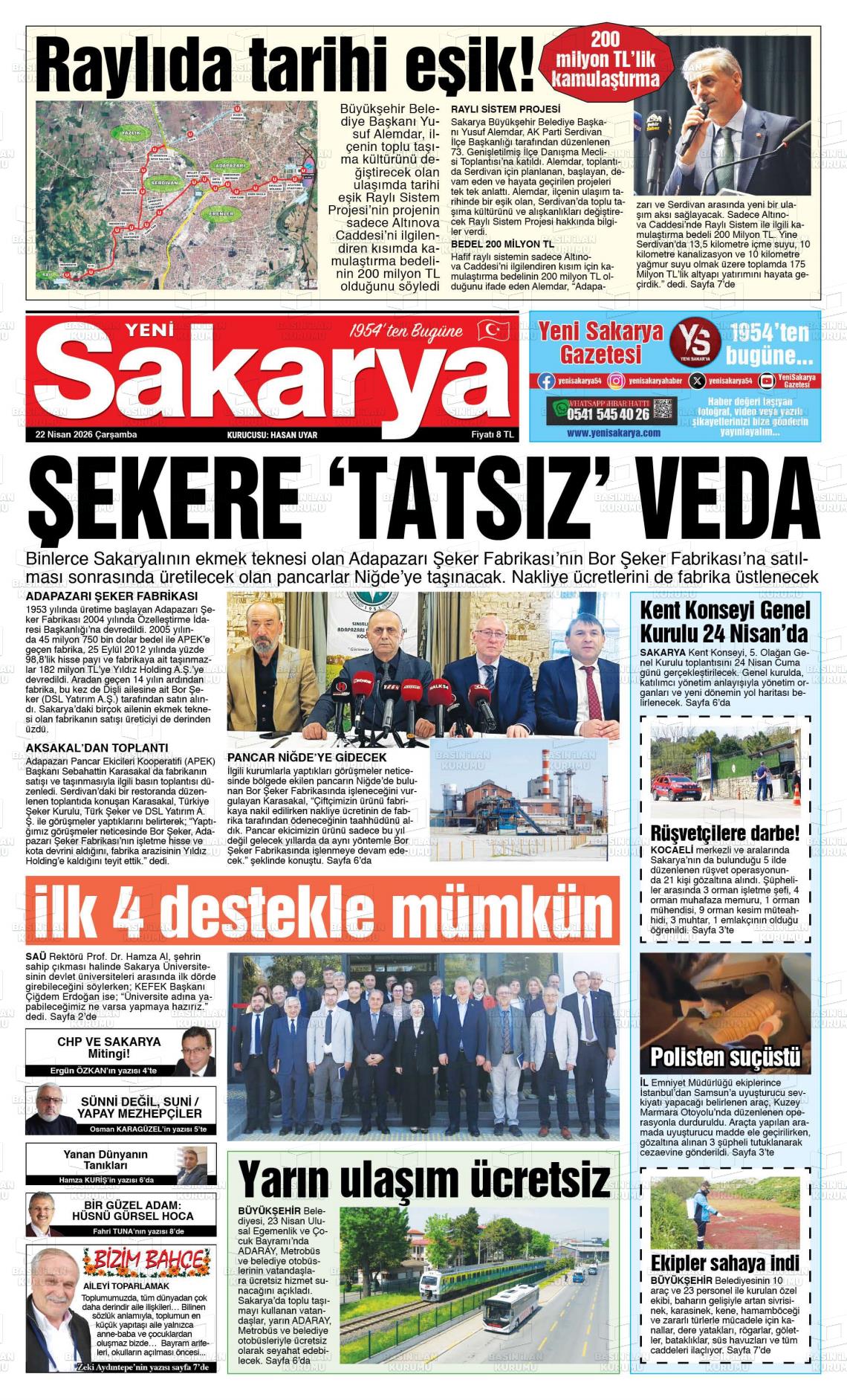 Sakarya Yeni 22.04.2026