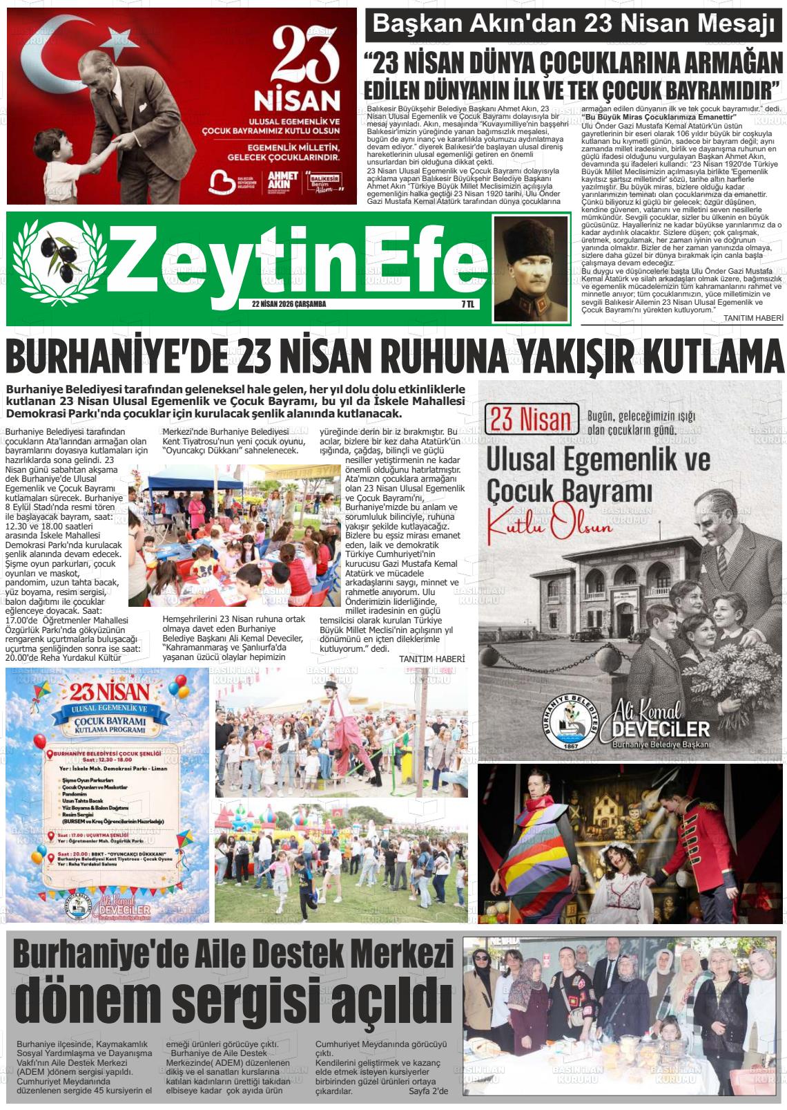 Balikesir Zeytinefe 22.04.2026