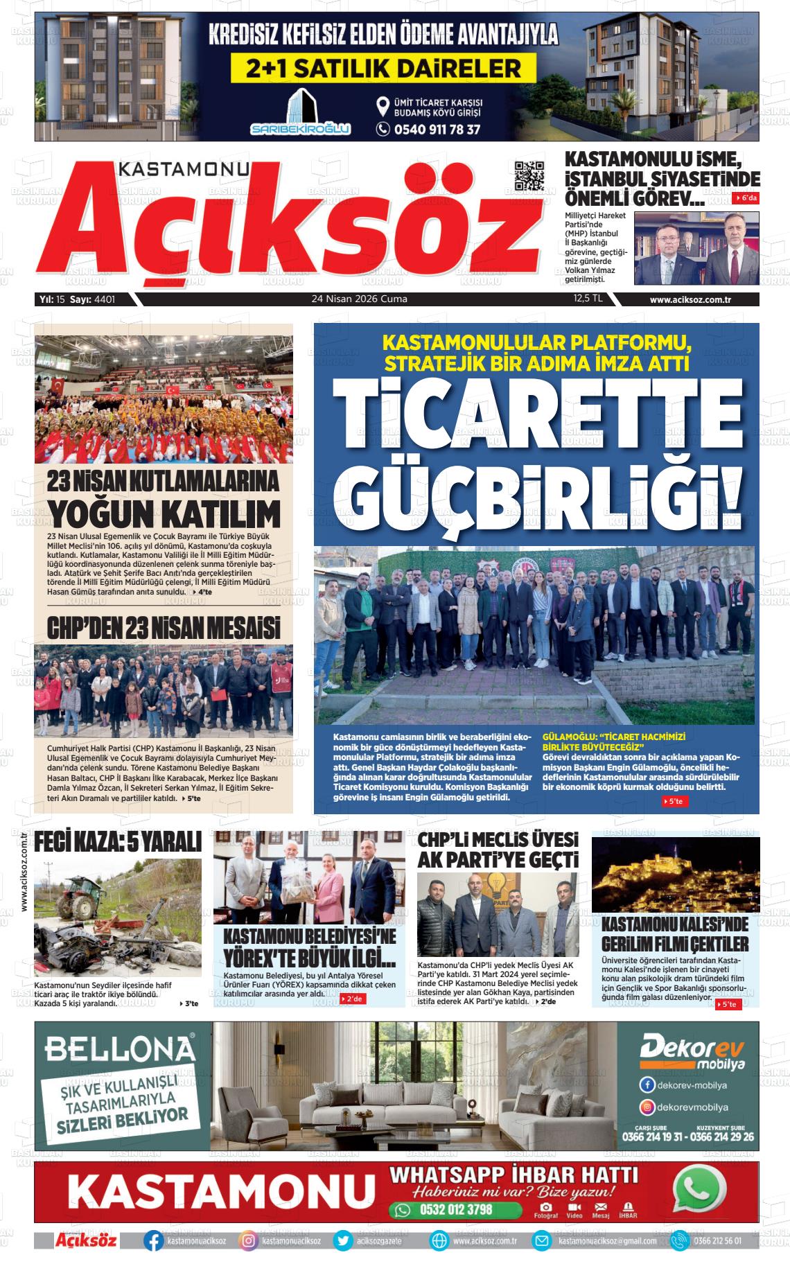 Kastamonu Aciksoz 24.04.2026