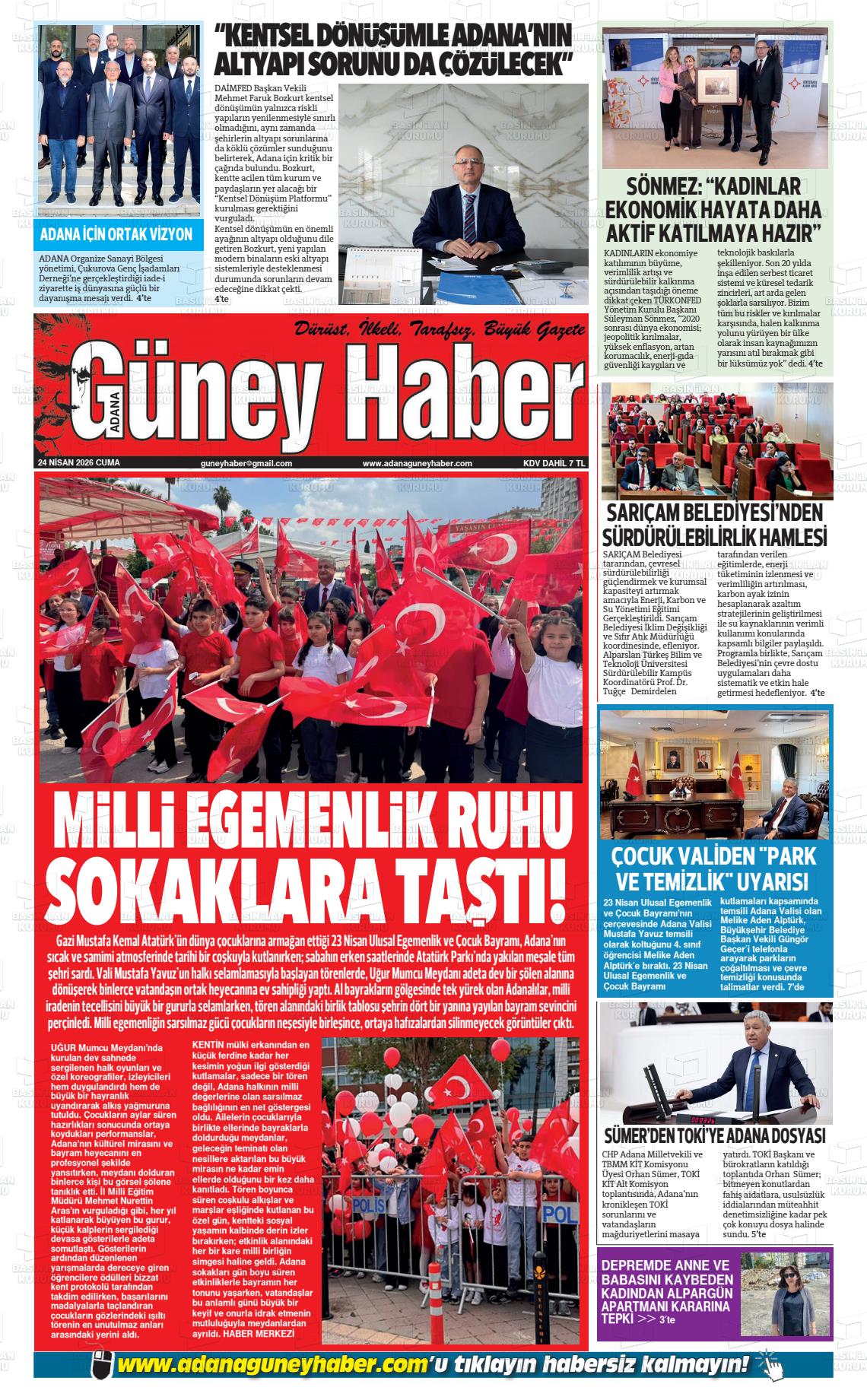 Adana Guneyhaber 24.04.2026