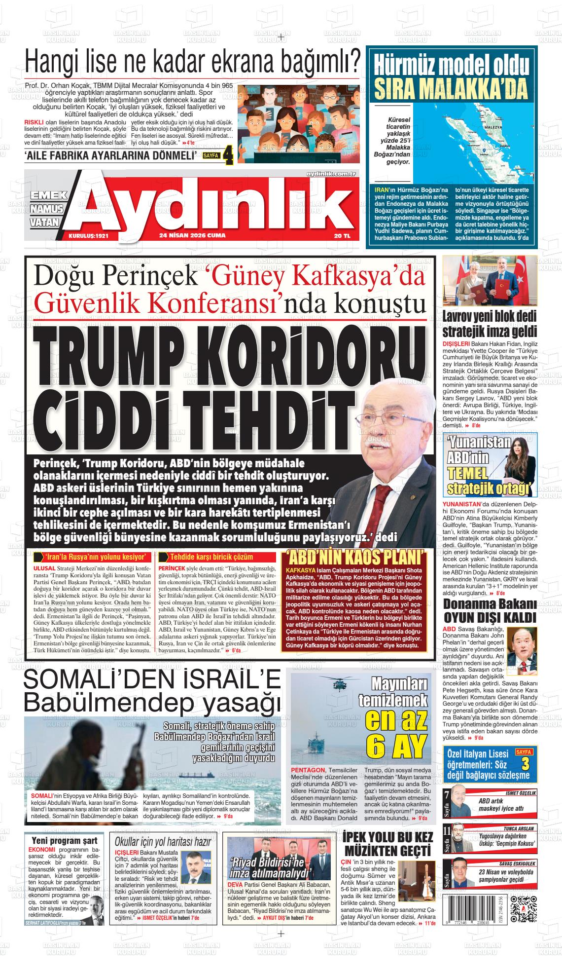 Istanbul Aydinlikvatanemeknamus 24.04.2026