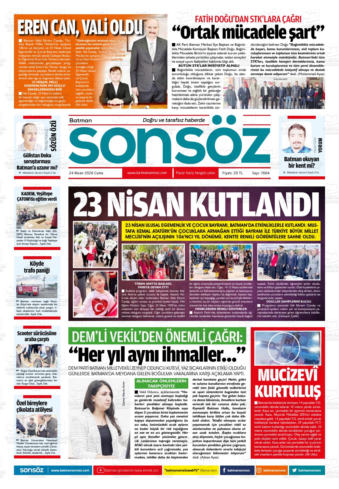 Batman Sonsoz 24.04.2026