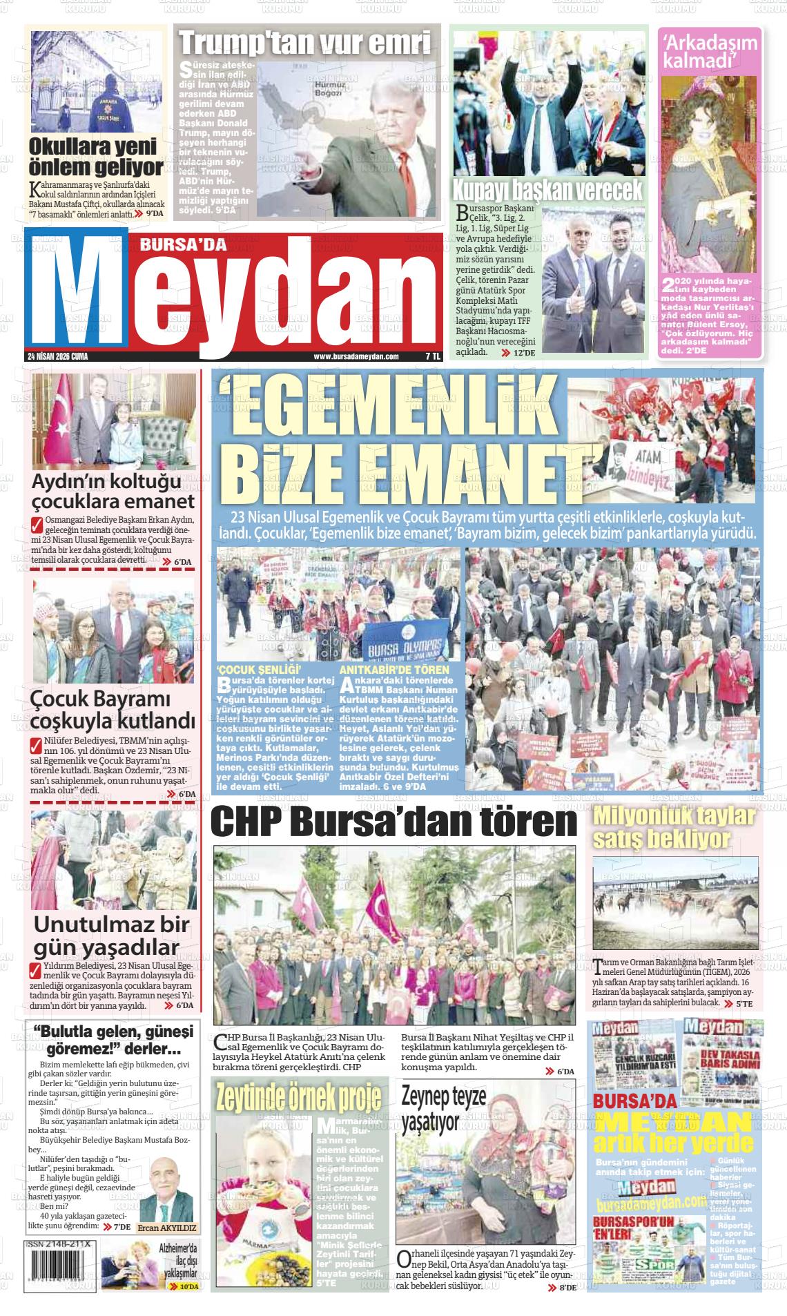 Bursa Dameydan 24.04.2026