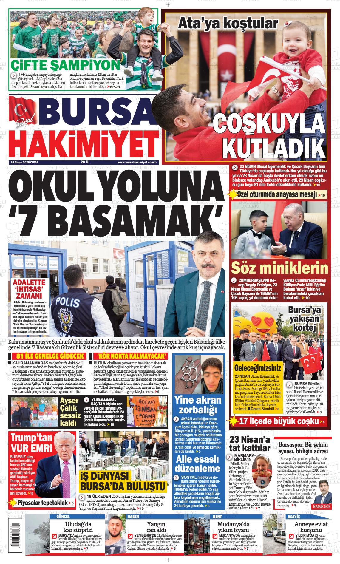 Bursa Hakimiyet 24.04.2026