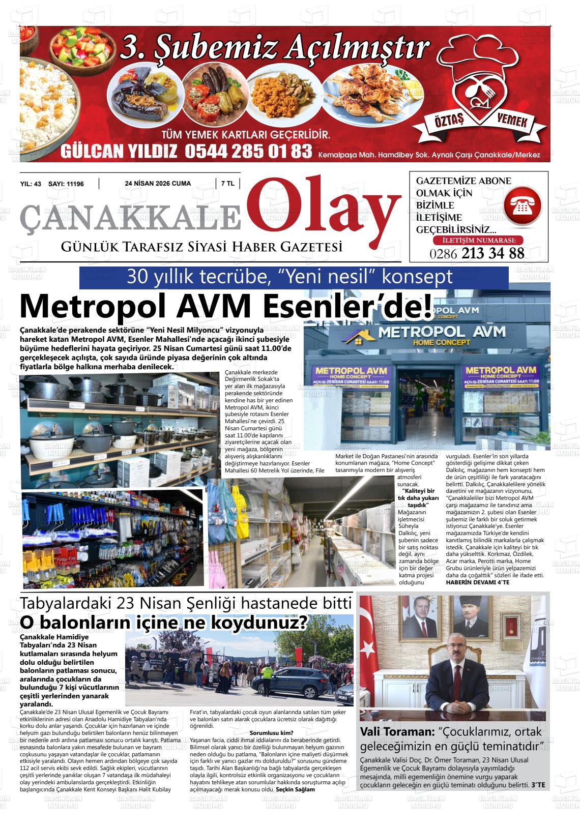 Canakkale Olay 24.04.2026