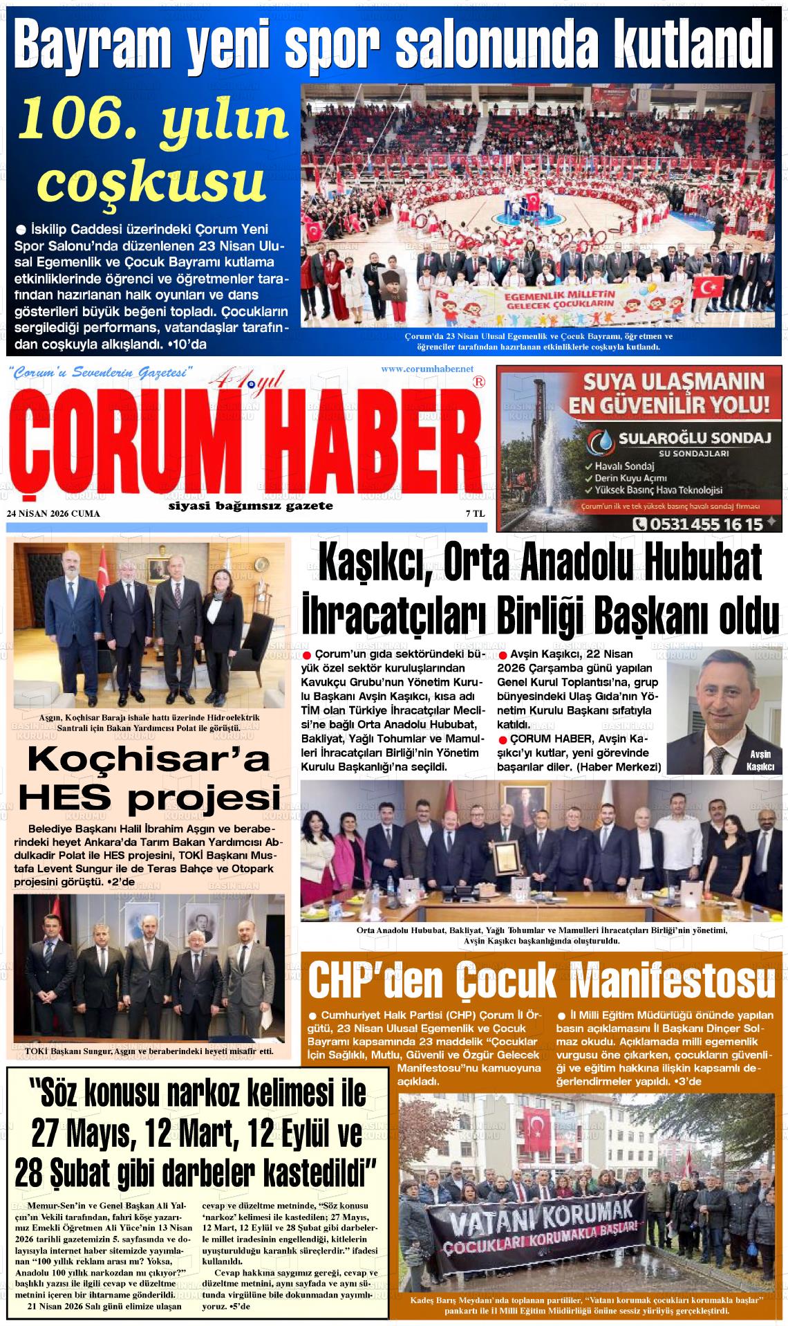 Corum Haber 24.04.2026