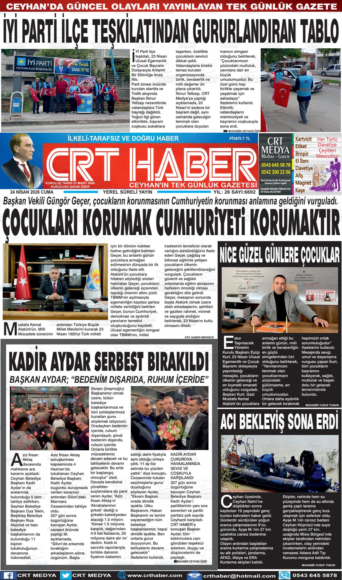 Adana Crthaber 24.04.2026
