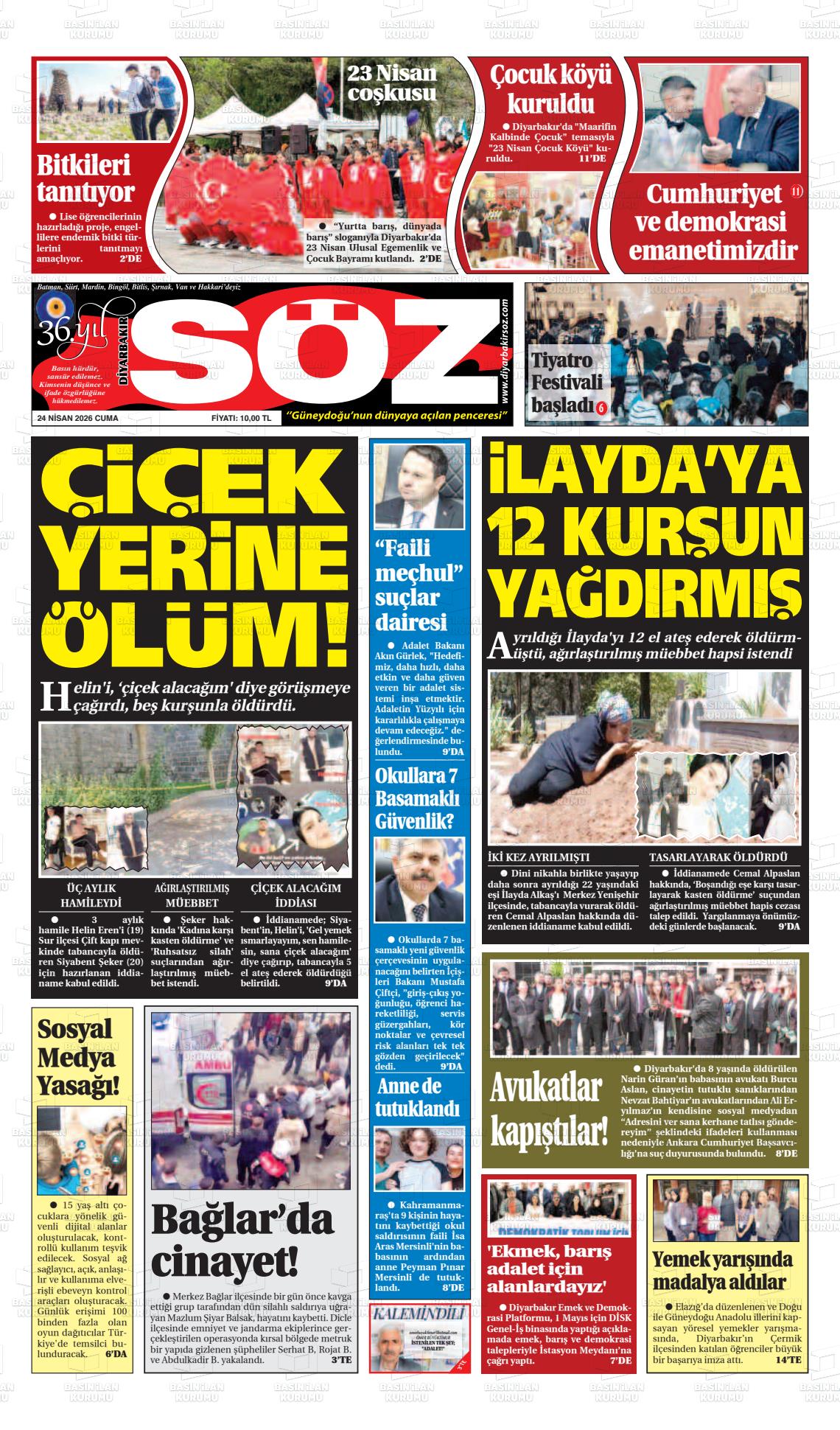Diyarbakir Soz 24.04.2026
