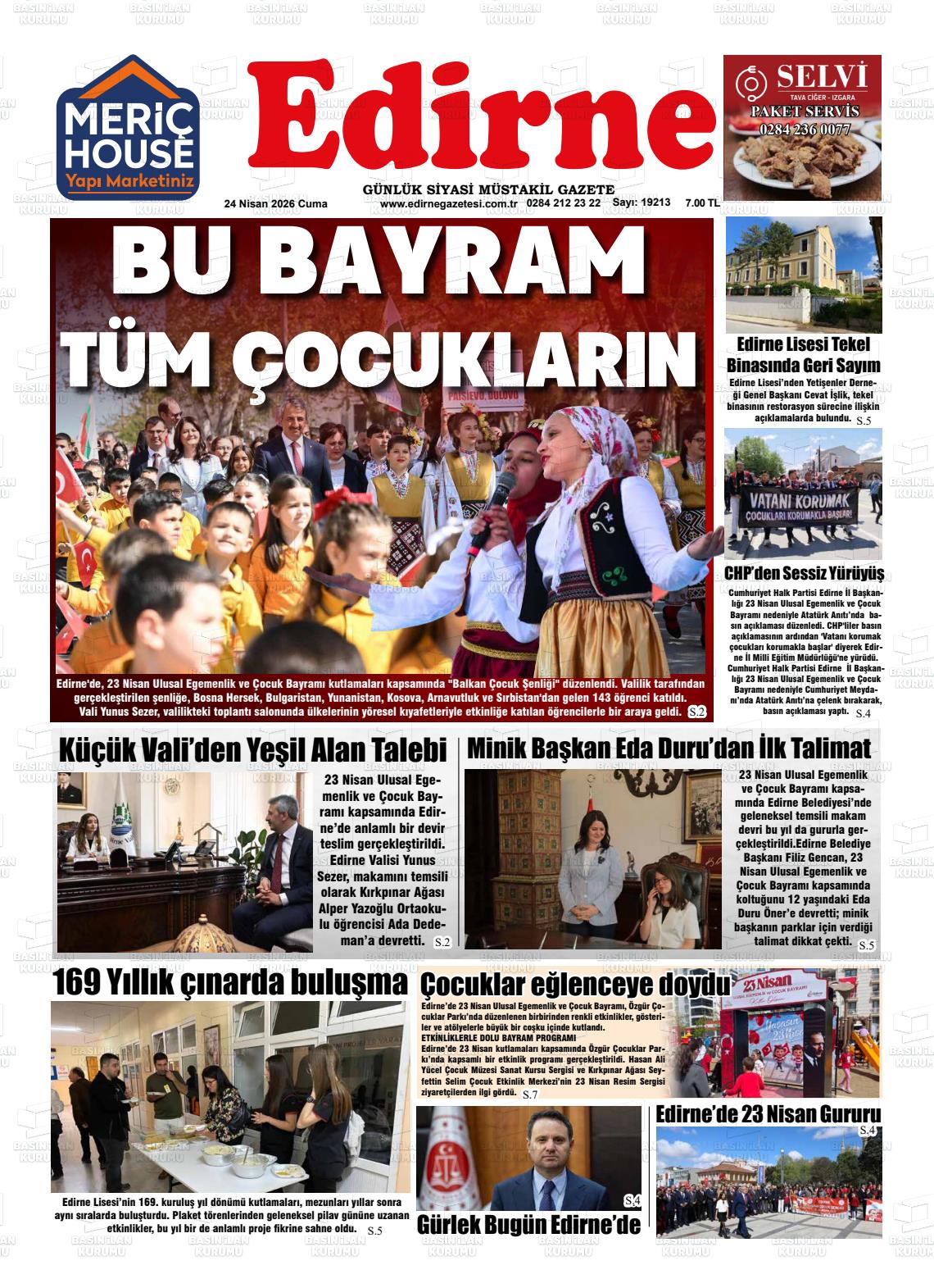 Edirne 24.04.2026